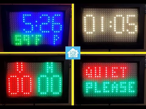 WS2812b Matrix with Dual-Controller Clock and WLED