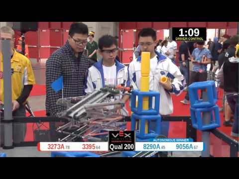 2015 VRC Arts Q200 - 3273A 3395 vs 8290A 9056A - 45 to 66 - VEX Worlds 2015 - Arts Division