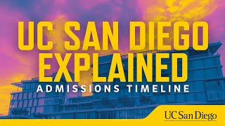 UC San Diego Explained: Admissions Timeline