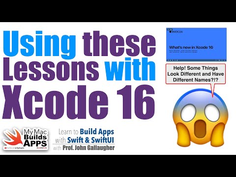 Using This SwiftUI Course with Xcode 16