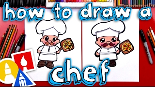 How To Draw A Cartoon Chef