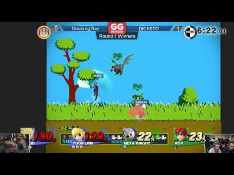 GG Bergen FS XV - Divolo & Naxx vs. Jorgen & Lirnesu - Winners Round 1 - Smash 4