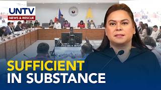 Dalawang impeachment complaints vs VP Sara, sufficient in substance sa 54-1 na boto