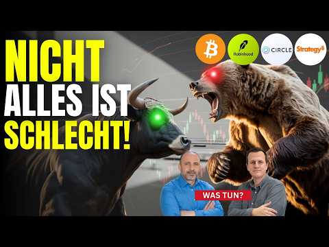 Börse im Panik-Modus? Circle, Strategy, Bitcoin, Robinhood im Check