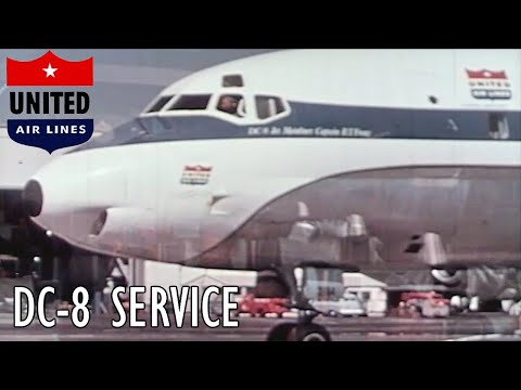 United Airlines DC 8 Service