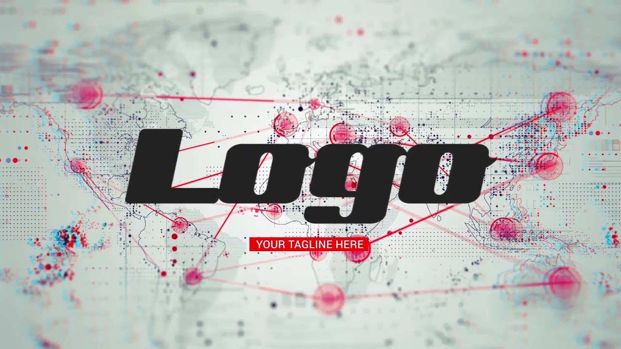 World Map Logo Reveal