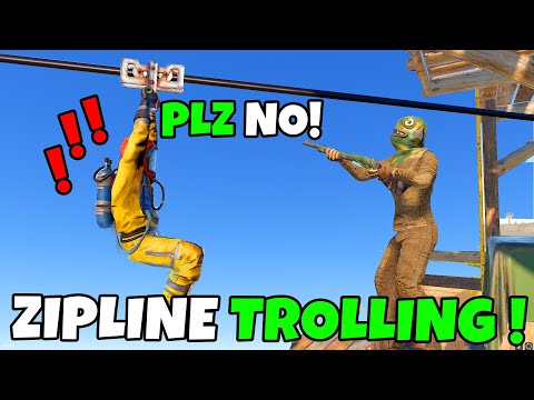 RUST | TROLLING the ZIPLINES FOR BIG PROFIT !