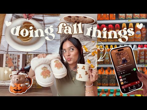 Preparing for Fall 🍂🤎 fall shopping, baking, decorating for fall, *HUGE* fall haul & cozy vibes