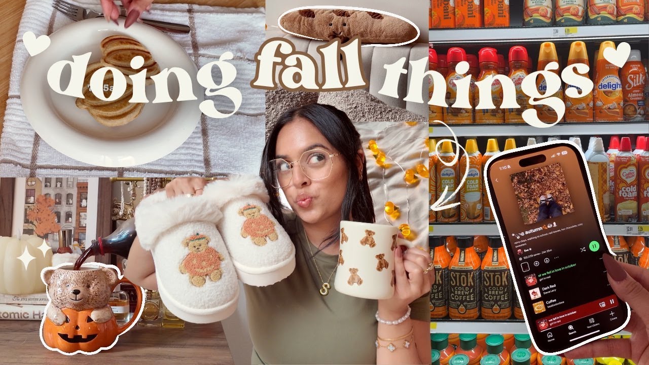 Preparing for Fall 🍂🤎 fall shopping, baking, decorating for fall, *HUGE* fall haul & cozy vibes