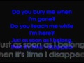Metallica - I Disappear with lyrics on screen 