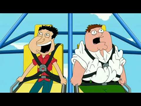 Family guy season 19 Episode 19 Peter and Quagmire on a ride.