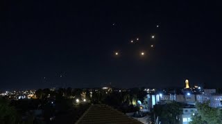 Missiles and lights over Jerusalem as Iran launches latest retaliatory attack on Israel