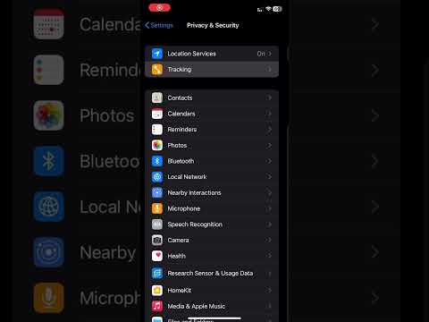 How to set permission for app tracking