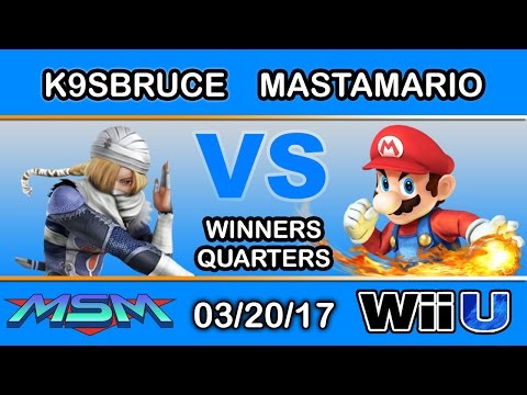 MSM 90 - LH | K9sbruce (Sheik) Vs. CHG | Masta Mario (Mario) Winners Quarters - Smash Wii U