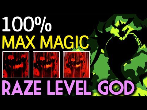 100% Max Magic Raze Level God Shadow Fiend by AhJit Dota 2 7.08