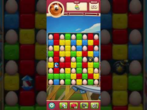 Toon Blast Level 121 🐻🐺🐱