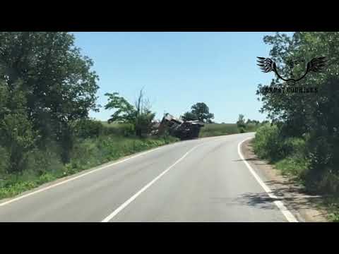 Expat Couriers - BULGARIA - Skomlya - TURKISH Truck accident DASH CAM treacherous Route 11 E79