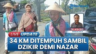 Mbah Musthofa Bayar Nazar, Pulang Jalan Kaki 34 Km dari Embarkasi Boyolali ke Semarang