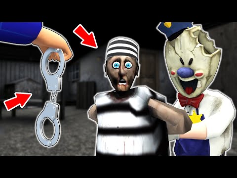 Granny went to Jail !! Granny Prisoner vs Huggy Wuggy cop - funny horror animation (p.329)