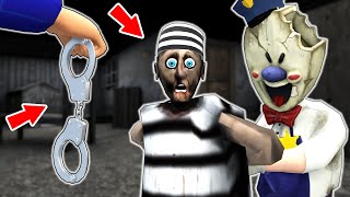 Granny went to Jail !! Granny Prisoner vs Huggy Wuggy cop - funny horror animation (p.329)