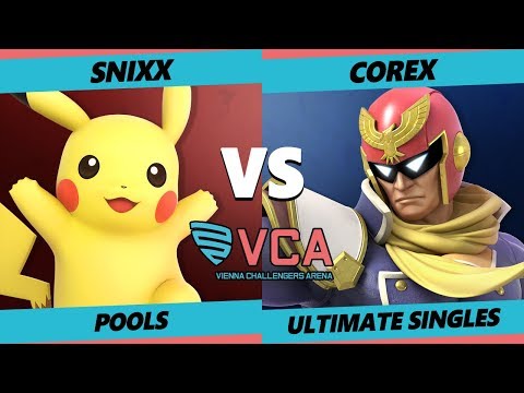 VCA19 - Snixx (Pikachu) Vs. Corex (Roy, Cpt.Falcon) Smash Ultimate Tournament Pools