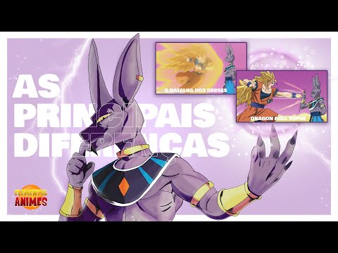 as PRINCIPAIS DIFERENÇAS entre DRAGON BALL SUPER e a BATALHA DOS DEUSES