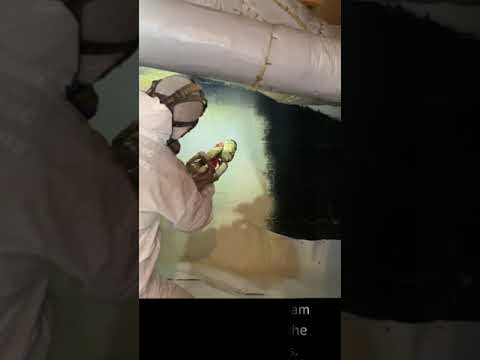 Installing Spray Foam Insulation on Crawl Space Walls