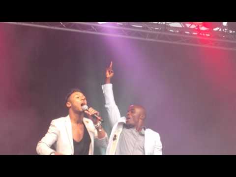 Marcus Collins Preforming Higher and Higher at Stoke 2012 Live 16/06/2012