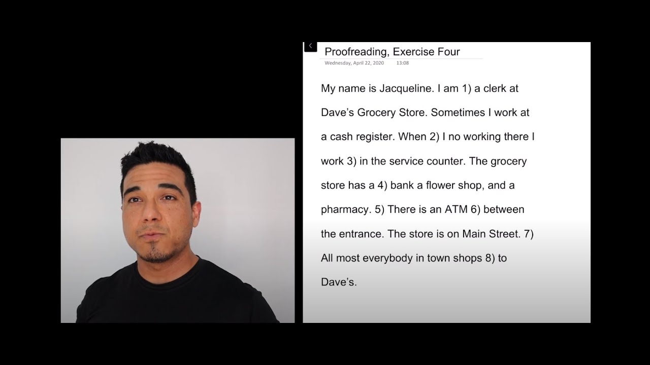 Proofreading:  Exercise & Practice, Four