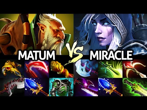 MIRACLE Drow Ranger VS MATUMBAMAN Lone Druid - Try Hard Signature Heroes Battle Dota 2