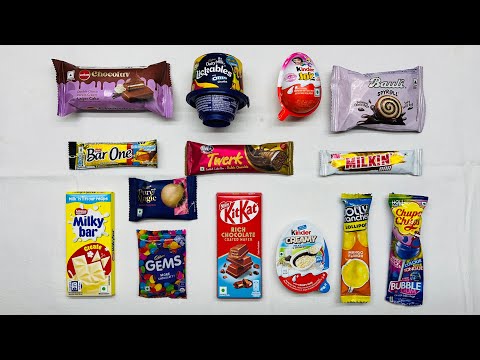 Some Interesting candies and surprises |Kinderjoy KitKat Lolipop Gems Chocolate unboxing Aamr
