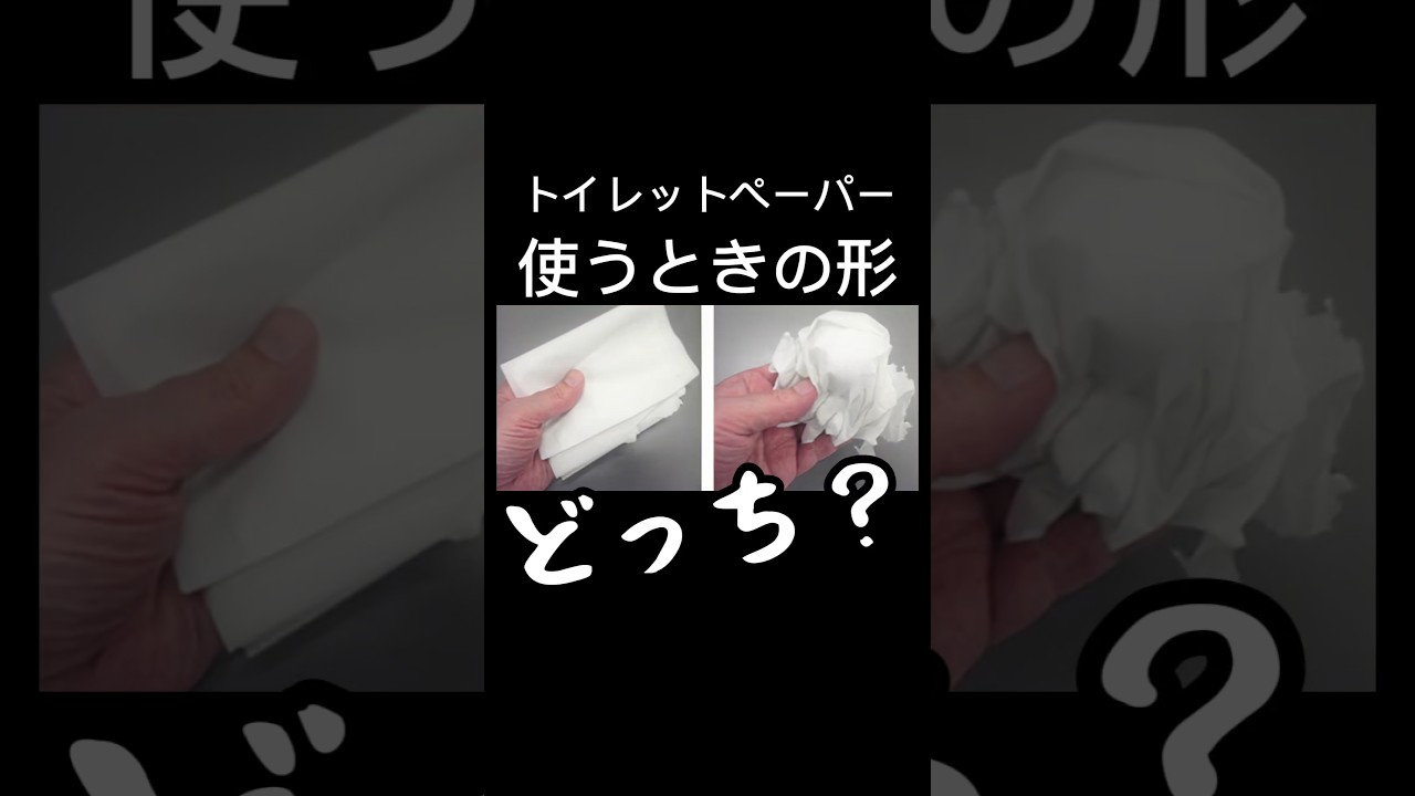 トイレットペーパーの形状でわかる。あなたの派閥。#トイレ豆知識#Shorts