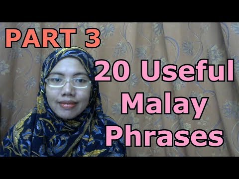 [LEARN MALAY] 135-20 Useful Malay Phrases(PART 3)