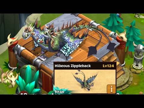 Hideous Zippleback max level 124||Dragons rise of Berk