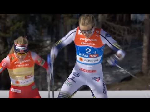 4x5 km stafett kvinner, siste etappe VM Seefeld
