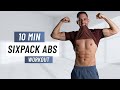 10 MIN SIXPACK ABS WORKOUT - At Home Total Core Routine (No Equipment)