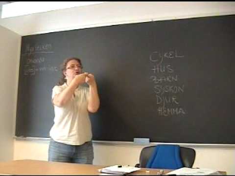 Tecken Språk - Swedish Sign Language.