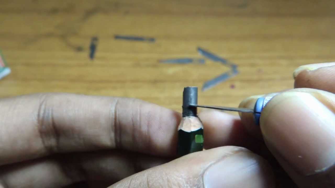 pencil sculpture tutorial