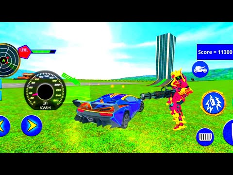 New Purple Transformation Grand Wars - Shark Robot Car Games 3D 2021