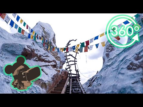 360º Ride on Expedition Everest – Legend of the Forbidden Mountain - FRONT ROW POV!