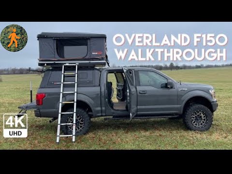 Overland Ford F-150 Walkthrough - rsi Smartcap and Roofnest Sparrow rooftop tent - truck camping 4K