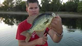preview picture of video 'Jigging for Crappie - Annie Battle Lake MN - Glendalough State Park'