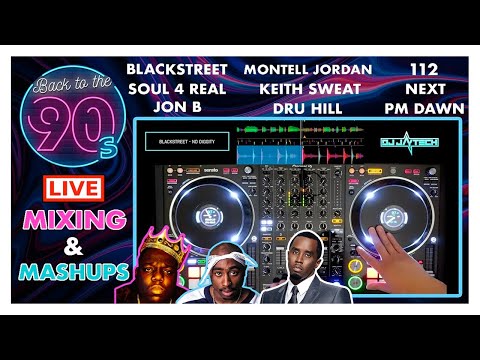 BACK TO THE 90s | HIP-HOP & R&B DJ MIX | LIVE MIXING & MASHUPS | BIGGIE TUPAC 112 NEXT JON B P DIDDY