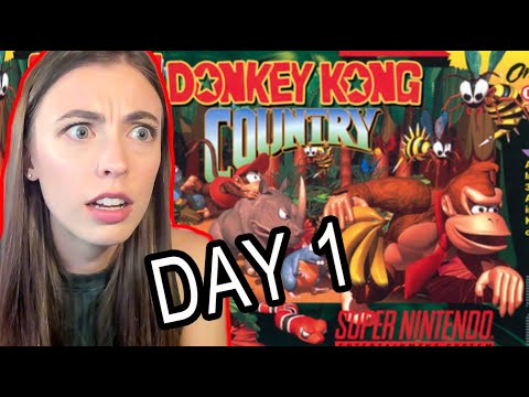 FIRST TIME Playing DONKEY KONG COUNTRY