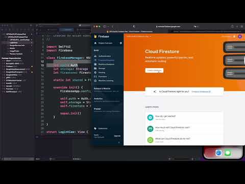 SwiftUI Firebase Chat 04  Installing Firestore and Saving User Data Collection