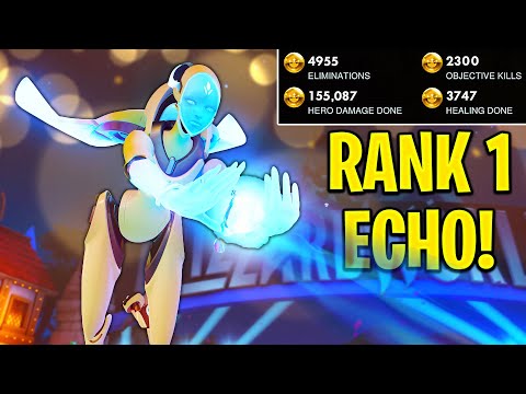 What the RANK 1 Echo Player Looks like! - Overwatch