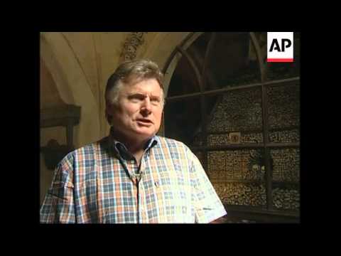 Ossuary is beautifully decorated with human skulls and bones