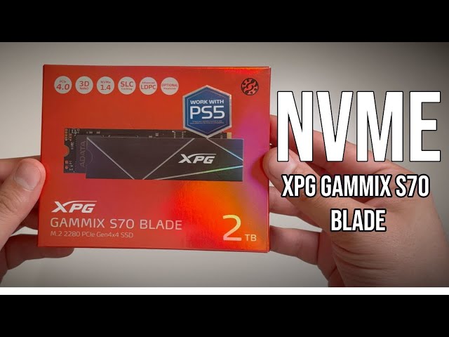 Vídeo relacionado con ADATA Unidad de Estado sólido XPG GAMMIX S70 Blade 2 TBPCIe Gen4x4 M.2 2280 High-End-Gaming, Black