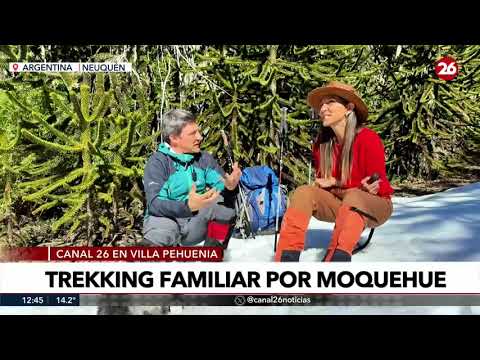 TREKKING EN VILLA PEHUENIA MOQUEHUE PROVINCIA DE NEUQUEN