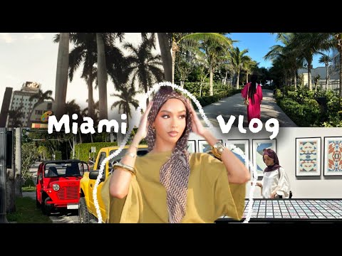 MIAMI VLOG 🌴🖤✨ (Trip prep, Faded dark spots, Art basel events, car convos, took sauurr many pics)